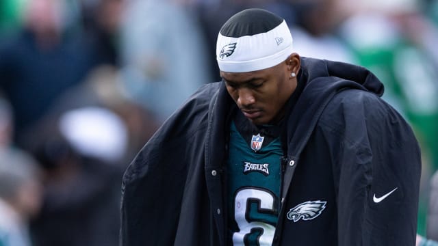 DeVonta Smith suffered an ankle sprain late in the Philadelphia Eagles' New Year's Eve loss to the Arizona Cardinals.